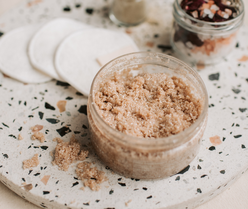 Exfoliating and Nourishing Salt Scrub Recipe from Lore Botanicals