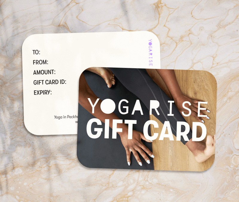 Give the gift of yoga with a Yogarise gift card