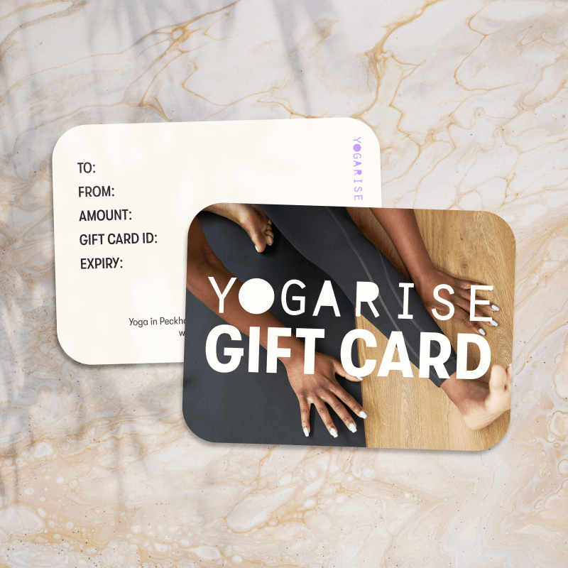 Give the gift of yoga with a Yogarise gift card