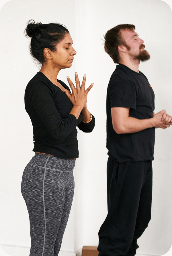 Jeni putting the treat into yoga retreat